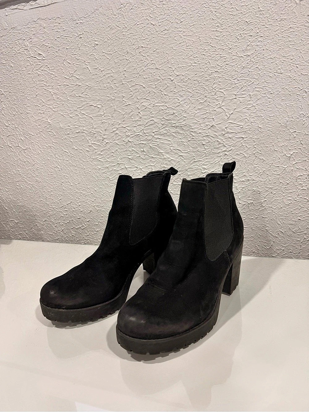 Black Platform Ankle Boots